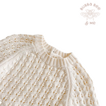 knitted Drawstring Waist - Romper.
