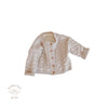 cable pattern, natural colour Fully lined, cardigan,baby,Bibba Bee & Me.