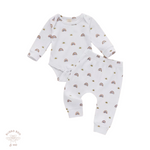 Baby Unisex rainbow set, Unisex Newborn set. Unisex rainbow 2 piece set, Bubba Bee & Me.