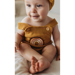 Knitted Rainbow Embroidered - Playsuit.