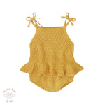Knitted  Cotton Frill - Romper.