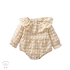 Gingham Check Long Sleeve - Romper.