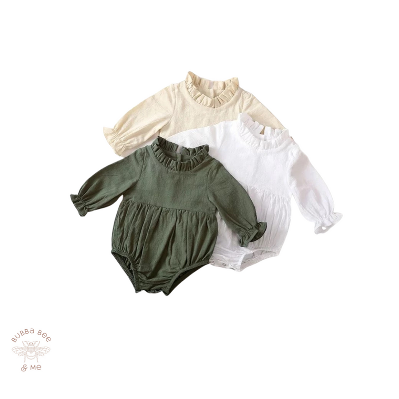 Elegant Linen- Romper.