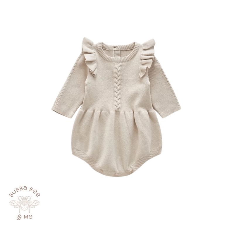 Knitted Romper-Stone.