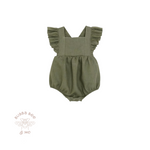 Cotton Ruffle Detail - Playsuit.