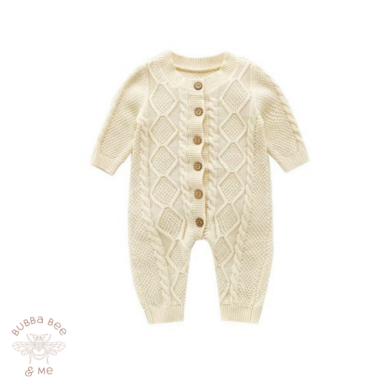 Knitted Cable Pattern - Onesie.