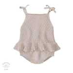 Knitted  Cotton Frill - Romper.
