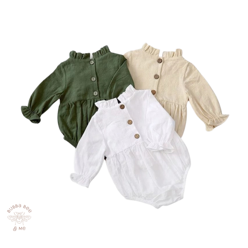Elegant Linen- Romper.