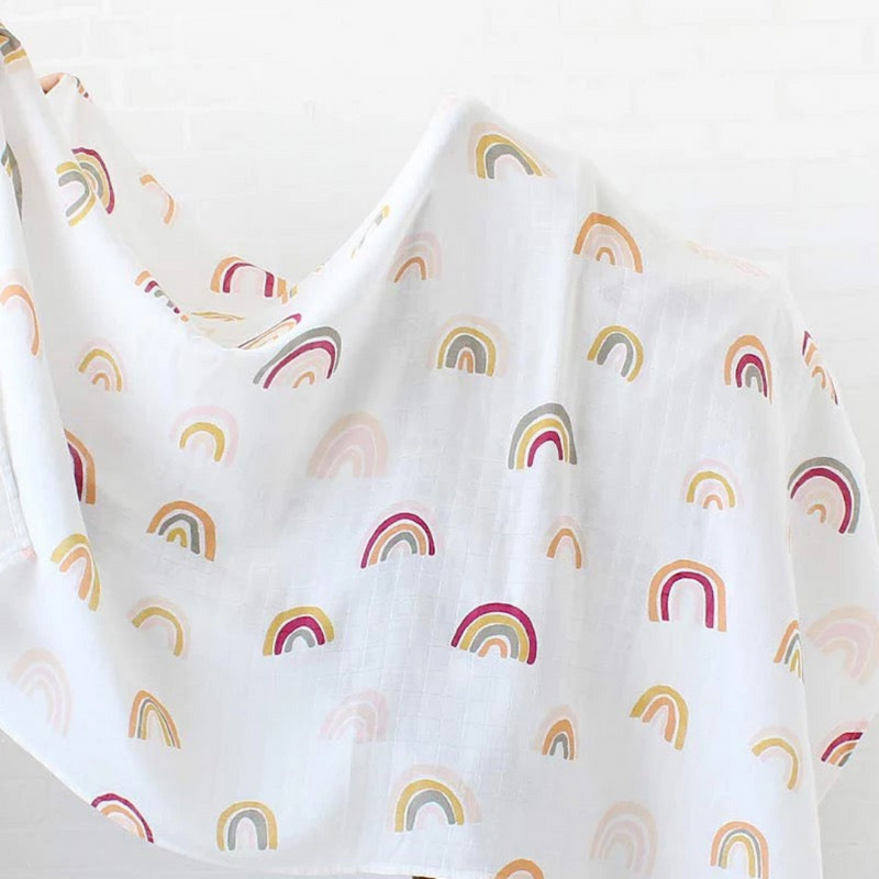 Swaddle - Organic - Pastel Rainbow.