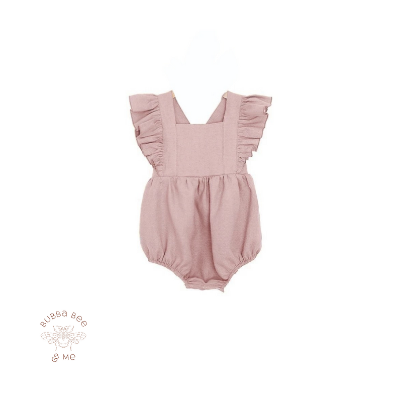 Cotton Ruffle Detail - Playsuit.
