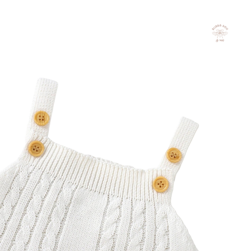 Knitted Tricolor Playsuit.