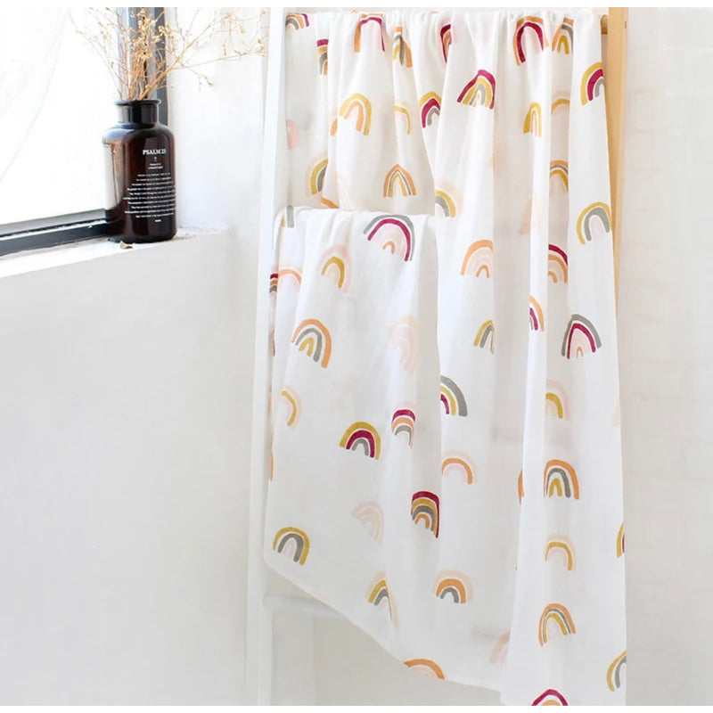 Swaddle - Organic - Pastel Rainbow.