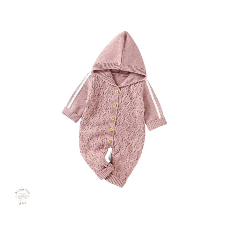Knitted Hoodie Pink.