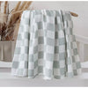 Swaddle - Organic - Checkerboard Green.