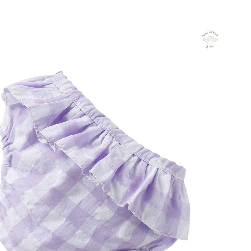Lilac-Gingham - 2 Piece Set.