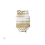 Summer Cotton Pastel Stripe Romper.
