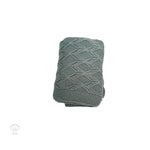 Knitted baby blanket,diamond pattern, pine green colour, Bubba Bee & Me.