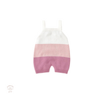 Knitted Tricolor Playsuit.