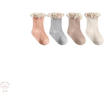 Cotton Socks - Floral Frill.