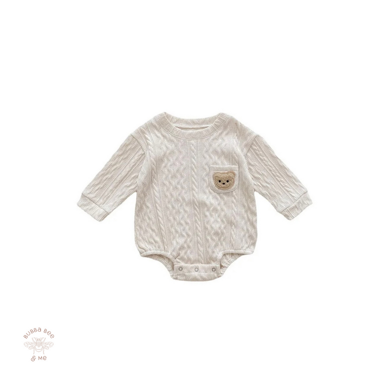 Teddy Romper Vanilla.