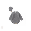 Knitted Romper - Grey.