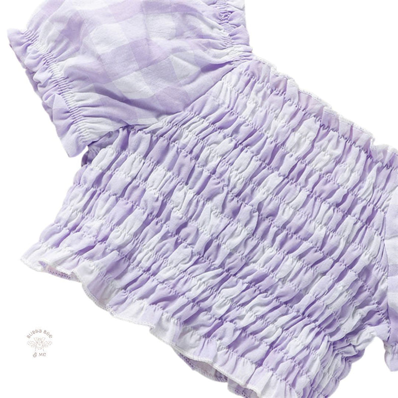Lilac-Gingham - 2 Piece Set.