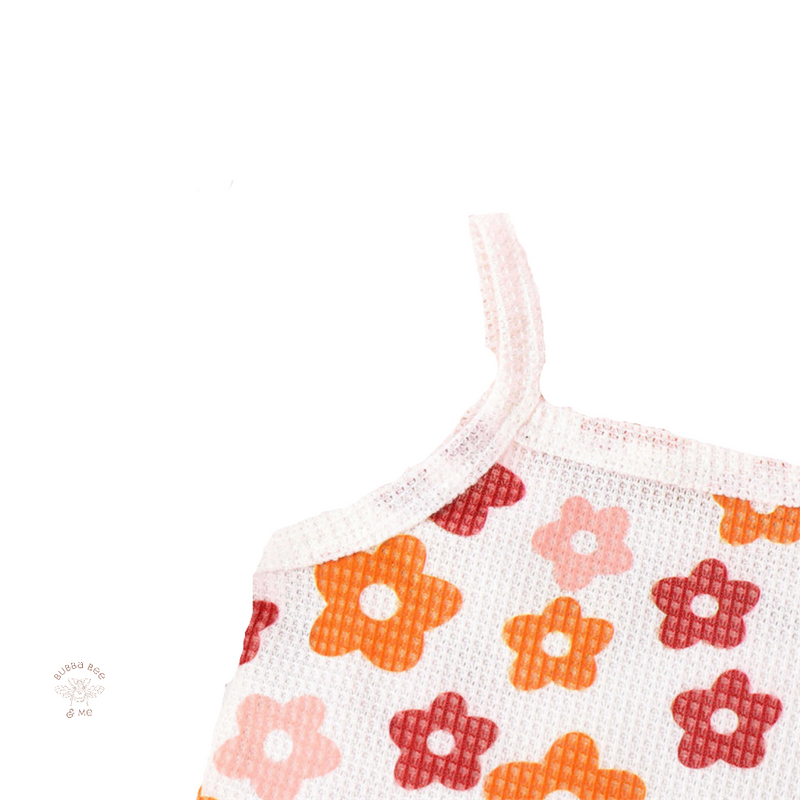 Bany girl singlet top flower pattern,Bubba Bee & Me.