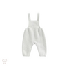 Embroidered Rainbow Overalls - White Marle.