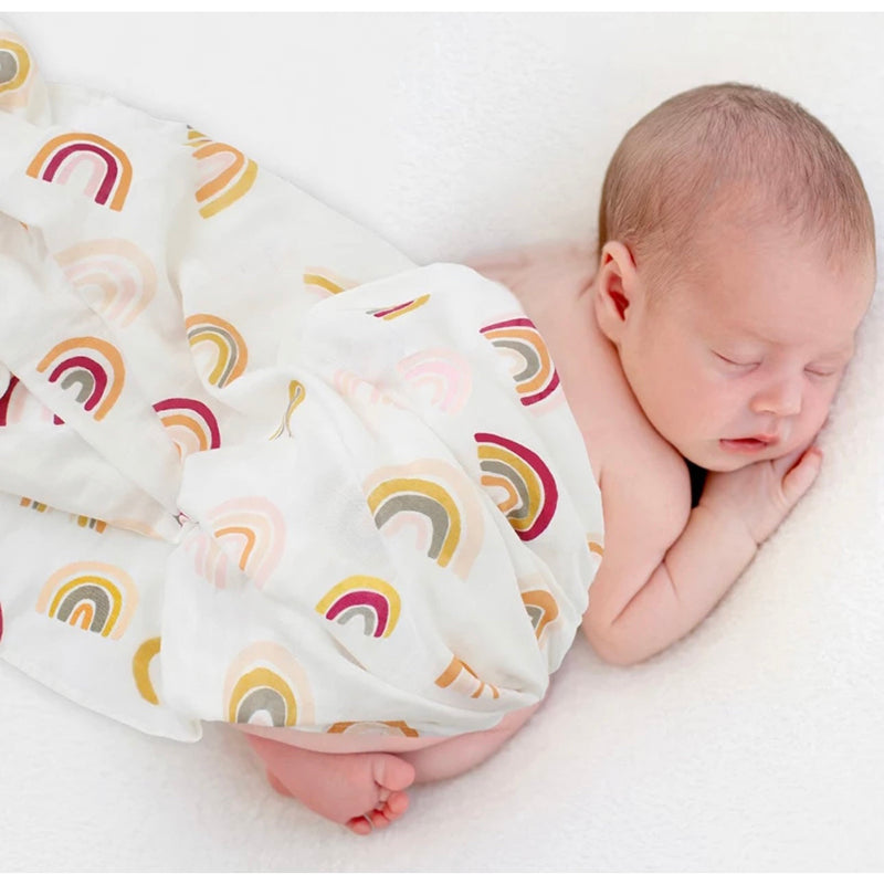 Swaddle - Organic - Pastel Rainbow.