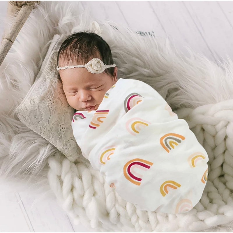 Swaddle - Organic - Pastel Rainbow.
