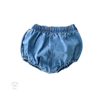 Baby light denim bloomers. denim pilchers, Bubba Bee & Me.