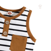 Baby boy stripe singlet top, toddler stripe singlet top, Bubba Bee & Me.