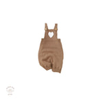 Knitted Latte heart Overalls.