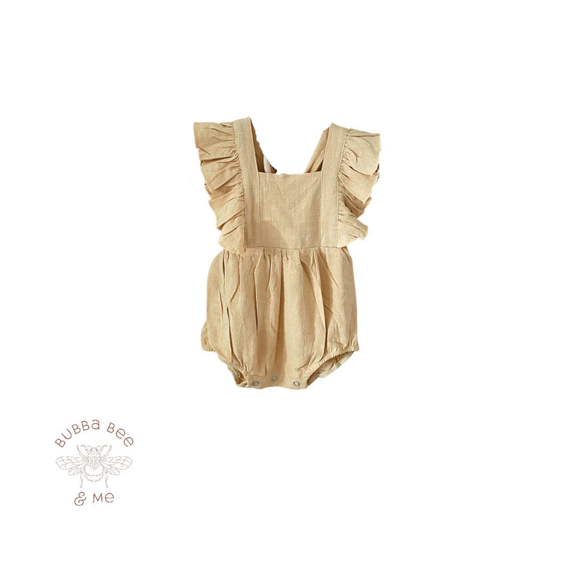 Cotton Ruffle Detail - Playsuit.