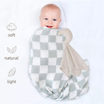 Swaddle - Organic - Checkerboard Green.
