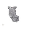 Floral Flutter Sleeve - 2 Piece Set.