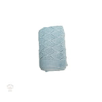Baby knitted blanket Blue, diamond pattern, Bubba Bee & Me.