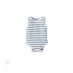 Summer Cotton Pastel Stripe Romper.