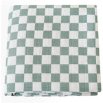 Swaddle - Organic - Check Green.